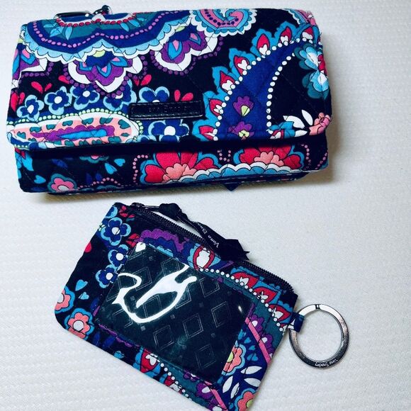 Vera Bradley Wallet, Card Case & Wrist Strap, EUC - Picture 1 of 12
